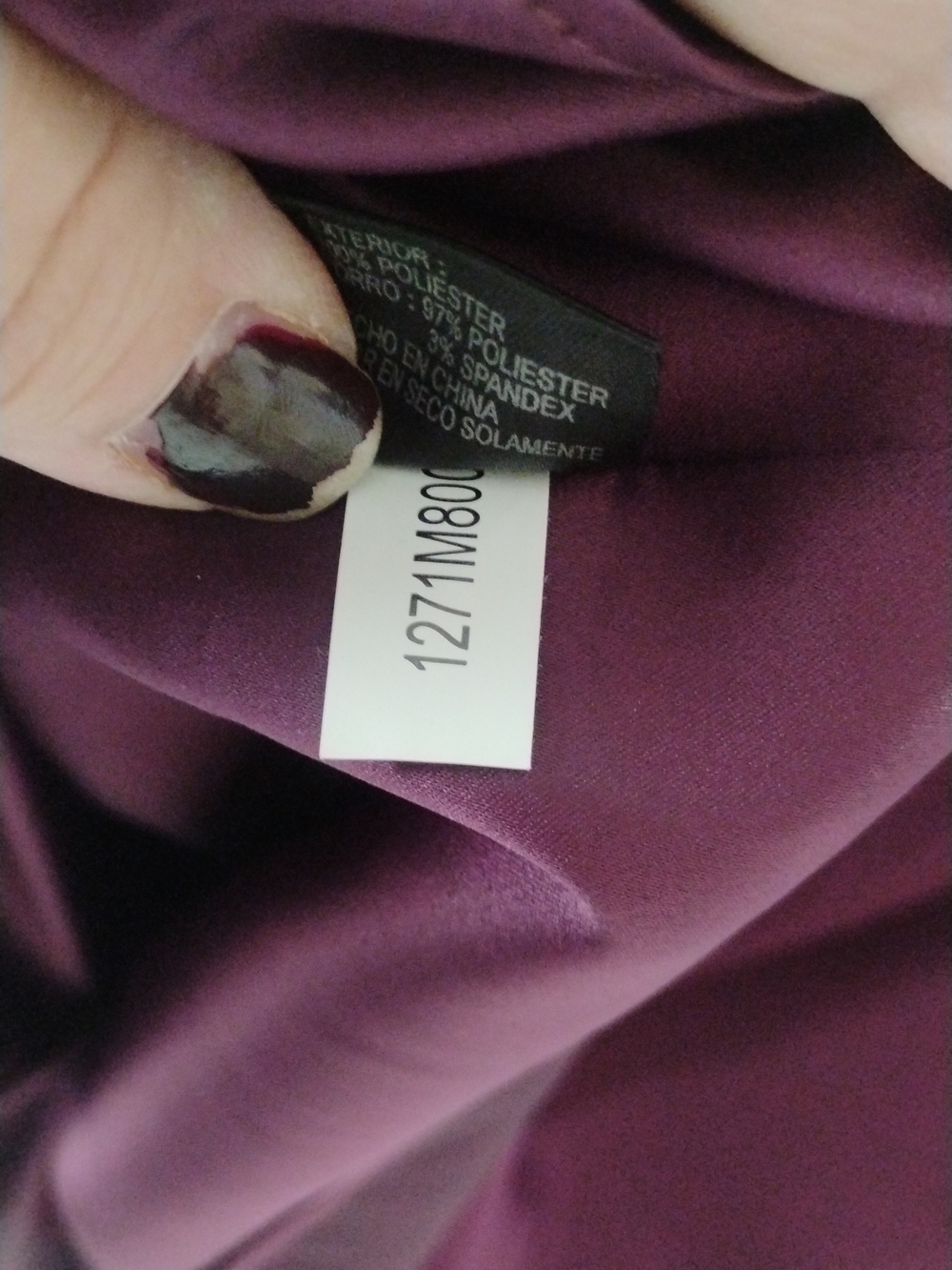 Gianni Bini Plum Ruffle-Front Midi Dress SZ 12 - Picture 5 of 5